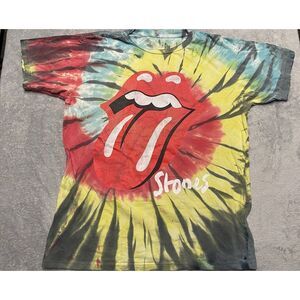 The Rolling Stones No Filter Tour 2021 Tie Dye Multicolor T-Shirt Medium